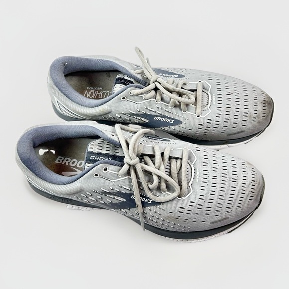 Brooks Gray Ghost 13 Running Athletic Shoes Sneakers Women's Size 9.5 Gray - Picture 3 of 16